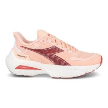 Imagem de Tênis Corrida Feminino Diadora Frequenza 2 Rosa E Branco-Feminino