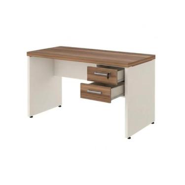 Imagem de Mesa de Escritório Executiva Reta com Gavetas - 1,20m x 0,60m (Tampo 4
