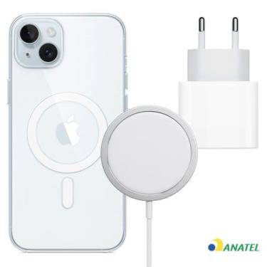 Imagem de Fonte 20W Turbo Tipo C com Capa Magnética e Carregador Inducão para iP