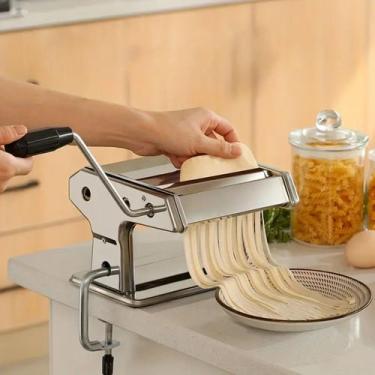 Imagem de Máquina de Macarrão Cilindro Inox Para Massa Fresca E Pastel - Dasshau