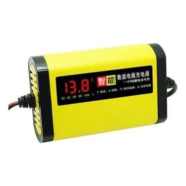 Imagem de Carregador Bateria Automotiva Carro Moto 12v Digital - Congratulations
