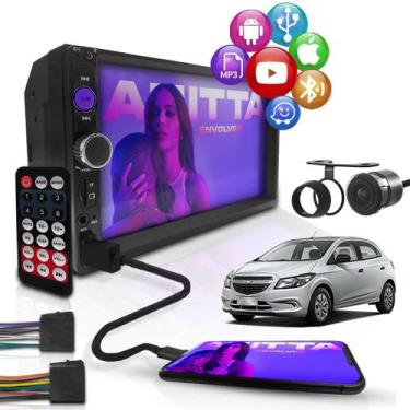 Imagem de Kit Central Multimídia Mp5 2 Din Gm Onix Joy 2019 Espelha Câmera de Ré
