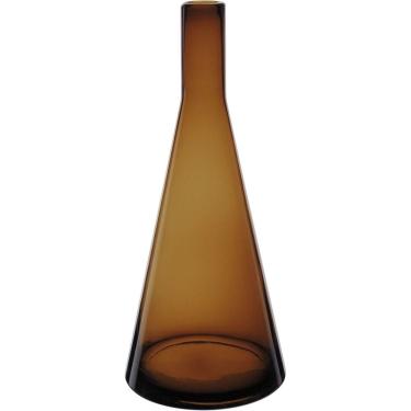 Imagem de VASO DECORATIVO ENFEITE PLANTA GARRAFA VIDRO 41x16x16cm ÂMBAR