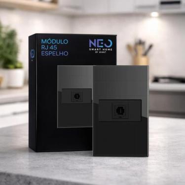 Imagem de Modulo RJ45 Espelho 4X2 Preto Cod: 291991047 Neo Avant