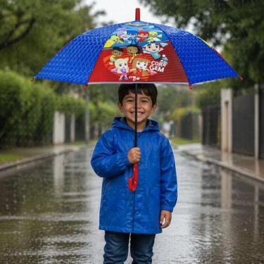Imagem de Guarda Chuva Sombrinha Aventureiros Luccas Neto Automático Aventureiro