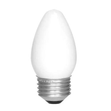 Imagem de Lâmpada Vela Lisa 25W 110V Leitosa E14 - Sadokin