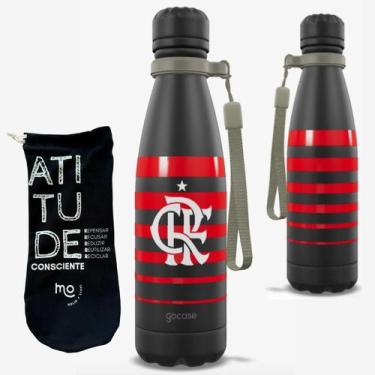 Imagem de Garrafa Flamengo Oficial Térmica Gocase Urban Original 500ml Kit Fla 2
