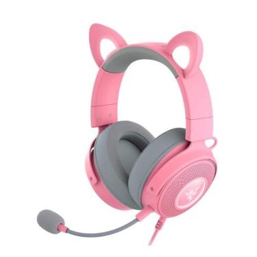 Imagem de Headset Gamer Razer Kraken Kitty V2 Pro Quartz Edition, Chroma RGB, So