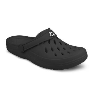 Imagem de Babuche Boaonda Easy Sandália Clog Leve Anatômico Eva Macio, Preto, 35