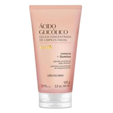 Imagem de Geléia de limpeza facial ácido glicólico botik 150g o boticario - O BO