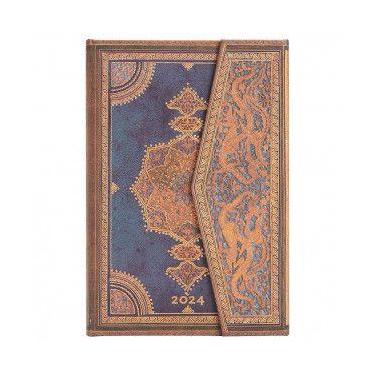 Imagem de Agenda Paperblanks 2024 Mini Safavid Indigo DE0424-0