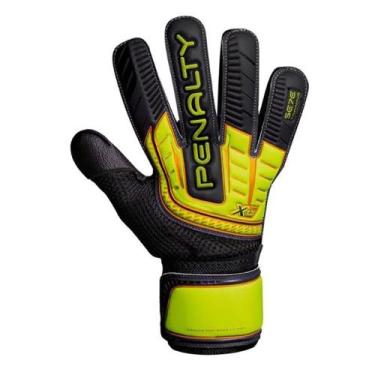 Imagem de Luva de Goleiro Penalty Sete Training X Society Unissex, 9/m, Preto, A