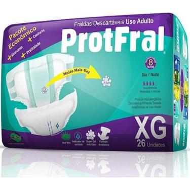 Imagem de Fralda geriátrica adulta protfral tamanho xg
