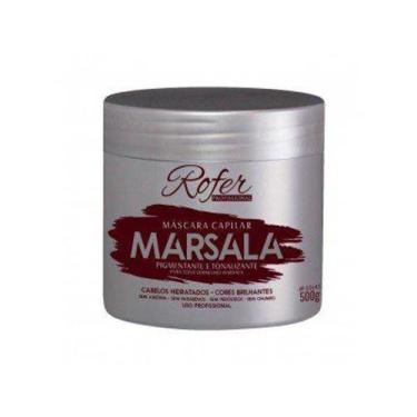 Imagem de Máscara matizadora marsala rofer - Rofer Profissional 500gramas - rofe