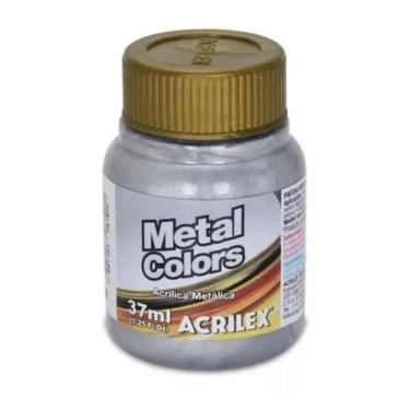 Imagem de Tinta P/Artesanato 37ml Metálica Alumínio 599 Tinta P/Artesanato 37ml 