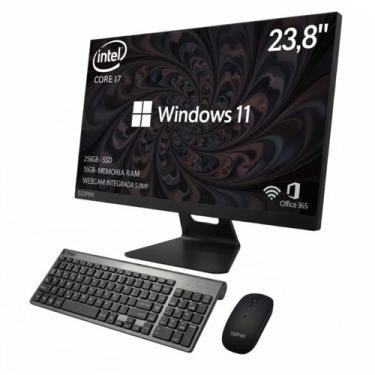 Imagem de Computador All In One 16gb Ram Intel Core I7 Ssd 256GB Tela 23.8 Full 