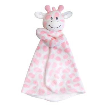 Imagem de Naninha Para Bebê Pelúcia Antialérgica Girafinha Rosa Buba Girafinha R