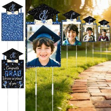 Imagem de LawnIdyll Placas de Jardim para Formatura K-12 13 Peças 94 cm Azul
