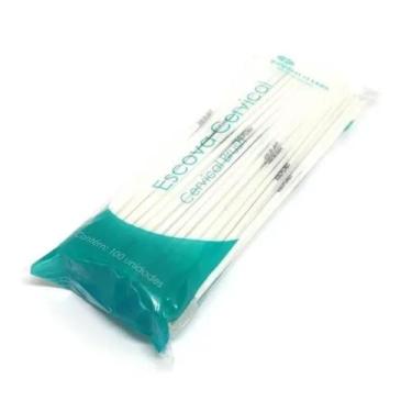 Imagem de Escova Cervical Não Estéril - Pacote C/ 100 Unidades - Kolplast