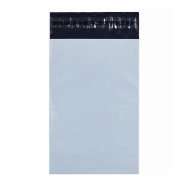 Imagem de Envelopes plásticos 25,4 cm x 33 cm, pacote com 100, resistentes a ras