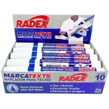 Imagem de Caneta para Tecido Marcatextil Azul CX.C/10 - Radex