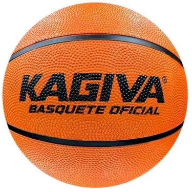 Imagem de Bola de Basquete Oficial com Alta Aderência e Durabilidade Laranja Kagiva Tamanho 7 75CM
