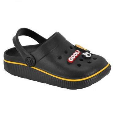 Imagem de Sandalia Molekinho 2874208 Babucha Infantil, Preto, 143