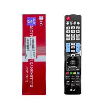 Imagem de Controle Remoto LG Smart TV 3D My Apps AKB74115501 Original Novo Preto