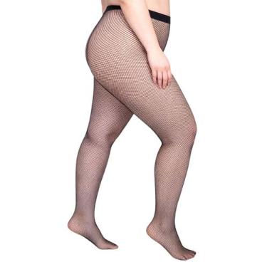 Imagem de Meia-Calça Arrastão Lupo Loba 17610-001 Plus Size Poliamida T. XG/XXG,