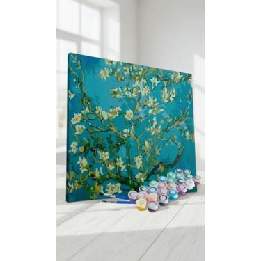 Imagem de Kit Pintura Numerada - Amendoeira - Tela + Tintas - Congratulations St