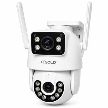 Imagem de Câmera Segurança PTZ WiFi 1080P Full HD 2 Lentes Visão Noturna Colorid