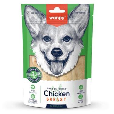 Imagem de Petisco para cachorro Wanpy Freeze dried peito de frango 40g