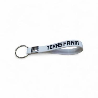 Imagem de Chaveiro de Silicone Texas Farm Resistente para Chaves e Bolsas, Branc