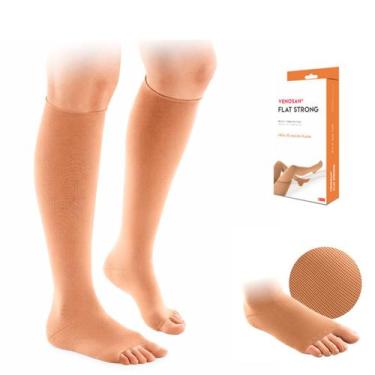 Imagem de Meia Alta Compress 30-40 Malha Plana Flat Strong 3/4 Venosan TAMANHO:X