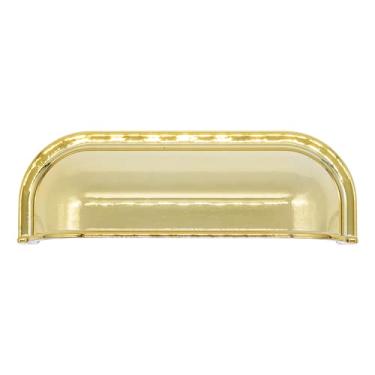 Imagem de Puxador De Moveis Antigos Coloniais Concha Ouro Velho Gaveta (Dourado)