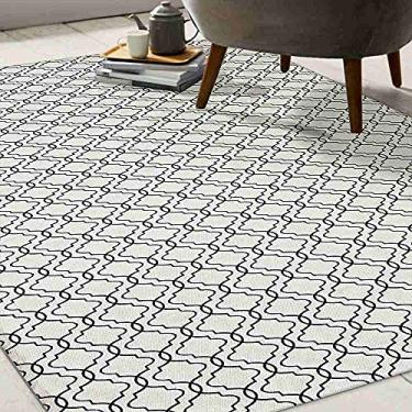 Imagem de Tapete Casablanca Jacquard Antiderrapante Casa Dona (1,32x2,50, Bege)