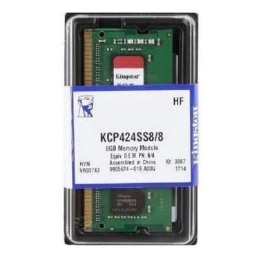 Imagem de Memoria notebook DDR4 kingston KCP424SS8/8 8GB DDR4 2400MHZ CL17 sodimm 260-PIN 1.2V