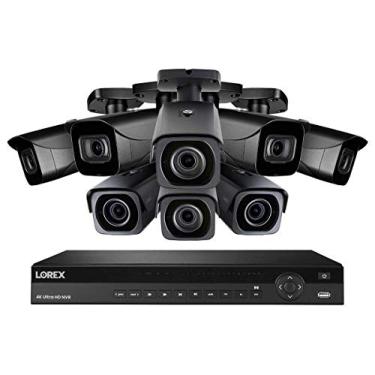 Imagem de Lorex 4KHDIP168Ni 16 Sistema de Segurança Canal w / 4 8MP 4K LNB8921 Bala Câmeras e 4 8MP 4K LNB8973 4X Zoom Bala Câmeras
