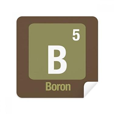 Imagem de B Boron Óculos de Ciência Elemento Químico Pano Limpador de Tela Tecido de Camurça Pacote com 2
