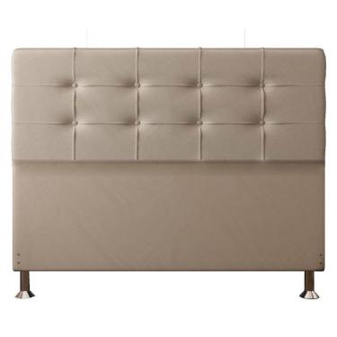 Imagem de Cabeceira Queen 1,60m Atenas Suede Bege