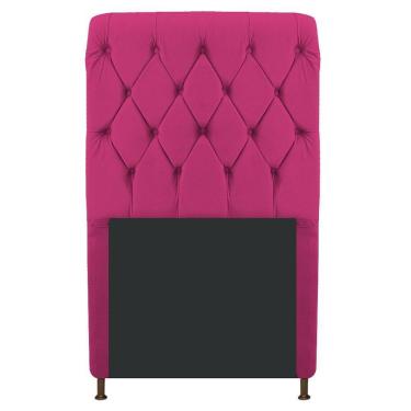Imagem de Cabeceira Cristal 90 Cm Solteiro Com Capitonê Suede Pink