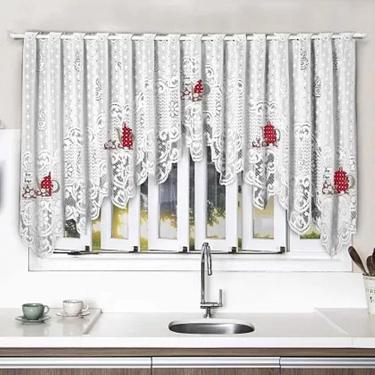 Imagem de Cortina Renda Bando Cascata 3,00 M X 1,00 M Alt Hora Do Chá