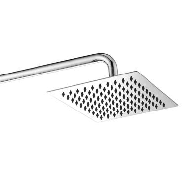 Imagem de Chuveiro Ducha Inox Quadrado 20x20 Cromado Banheiro Area Externa Piscina