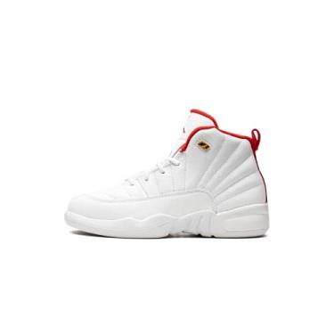Imagem de Nike Air Jordan 12 Retro PS FIBA White/Red/Gold 151186-107 (Size: 12C)