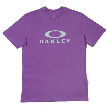 Imagem de Camiseta Oakley O-Bark Ss Masculina Roxo