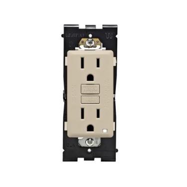 Imagem de Leviton Saída GFCI resistente a adulteração Renu, 15 Amp, RGF15-NS, Navajo Sand