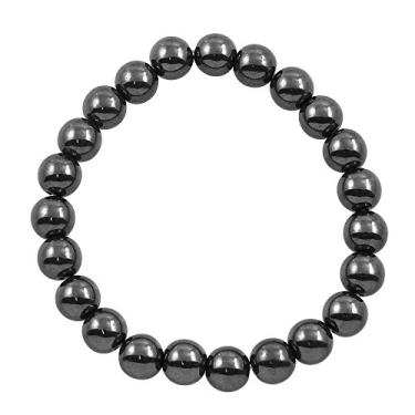 Imagem de Falari Pulseira el stica com pedras semipreciosas naturais de 8 mm unissex