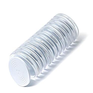 Imagem de 20 peças x 46 mm armazenamento coleção de moedas redondas organizadas + arruelas combinando