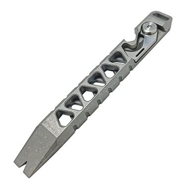 Imagem de WANERSEN Barras CNC Pry Pocket Multi Tool Crowbar Todos os Dias Carregar EDC Abridor de Garrafas, Liga de Titânio TC4, Jateamento 11,7 cm