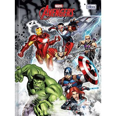 Imagem de Caderno Universitário Brochurão Avengers Assemble Capa Dura 96 Folhas Tilibra